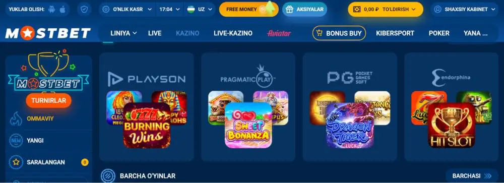 mostbet slot